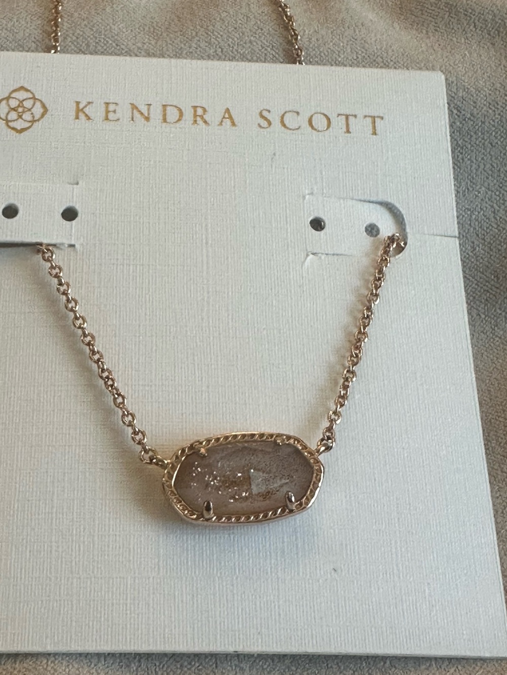 Kendra Scott Gold Dusted Elisa Short Pendant Necklace